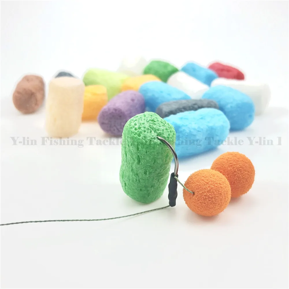 1 мешок около 50 штук для ловли карпа PVA Nuggets Rig пена цветные водорастворимые