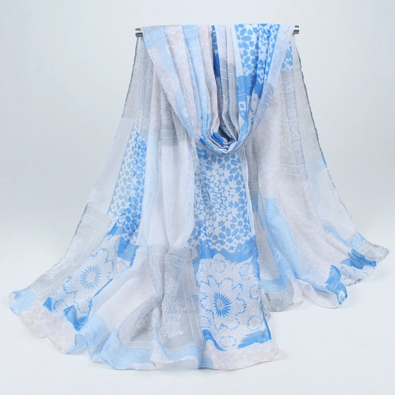 New Fashion Trendy Bohemian Women's Long Print Scarf Wrap Ladies Shawl Girl Large Pretty Tole 6 Styles шарф зимний |