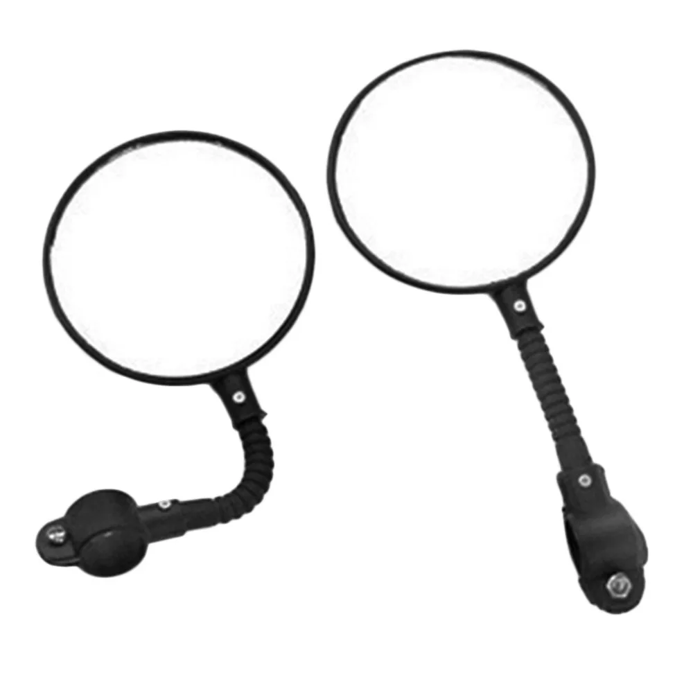 1pc Bike Mirrors Bicycle Handlebar Flexible Rear Back View Rearview Mirror Black Free Shipping | Спорт и развлечения