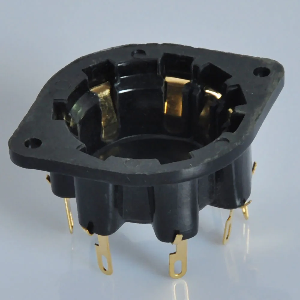 2 шт. 8Pin Noval вакуумная бакелитовая трубка для тестирования розеток 6L6 6V6 6SN7 EL34 KT88 6550