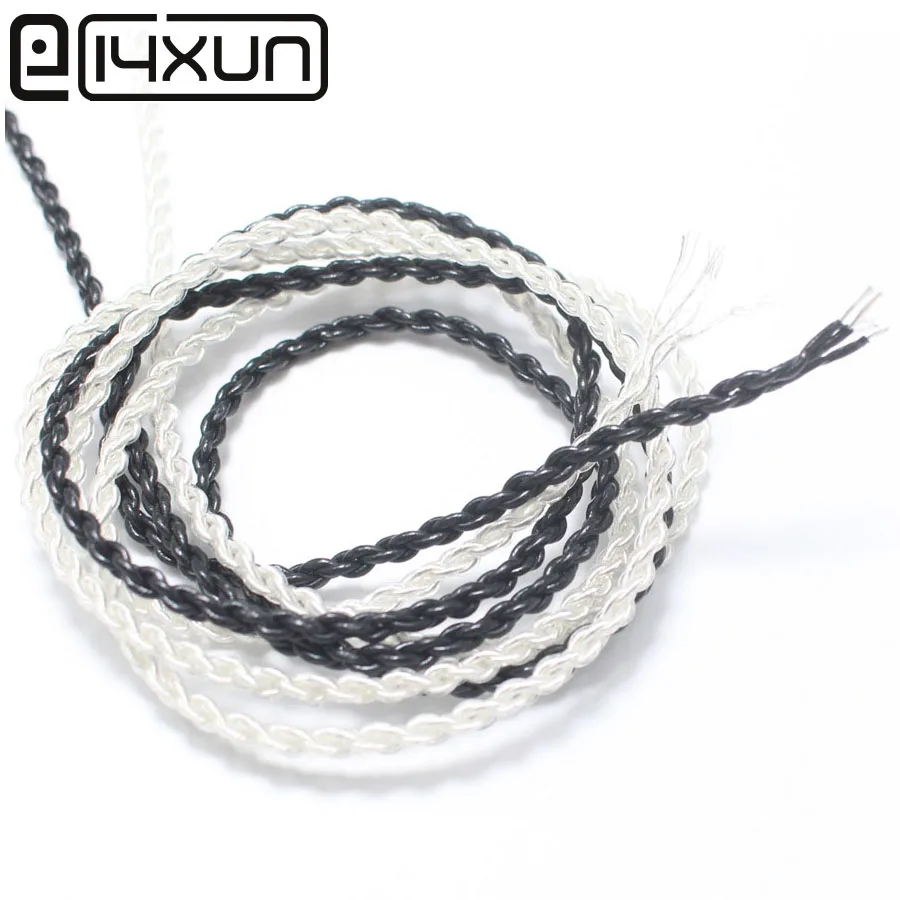 EClyxun 1 2 м 4Pin Furukawa Посеребренная проволока DIY линия для наушников обновление