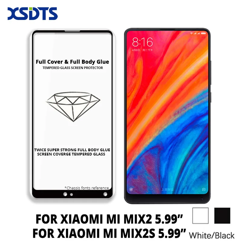 Для Сяо mi X2S всего тела Клей закаленное Стекло X 2 Экран протектор Полный обложка