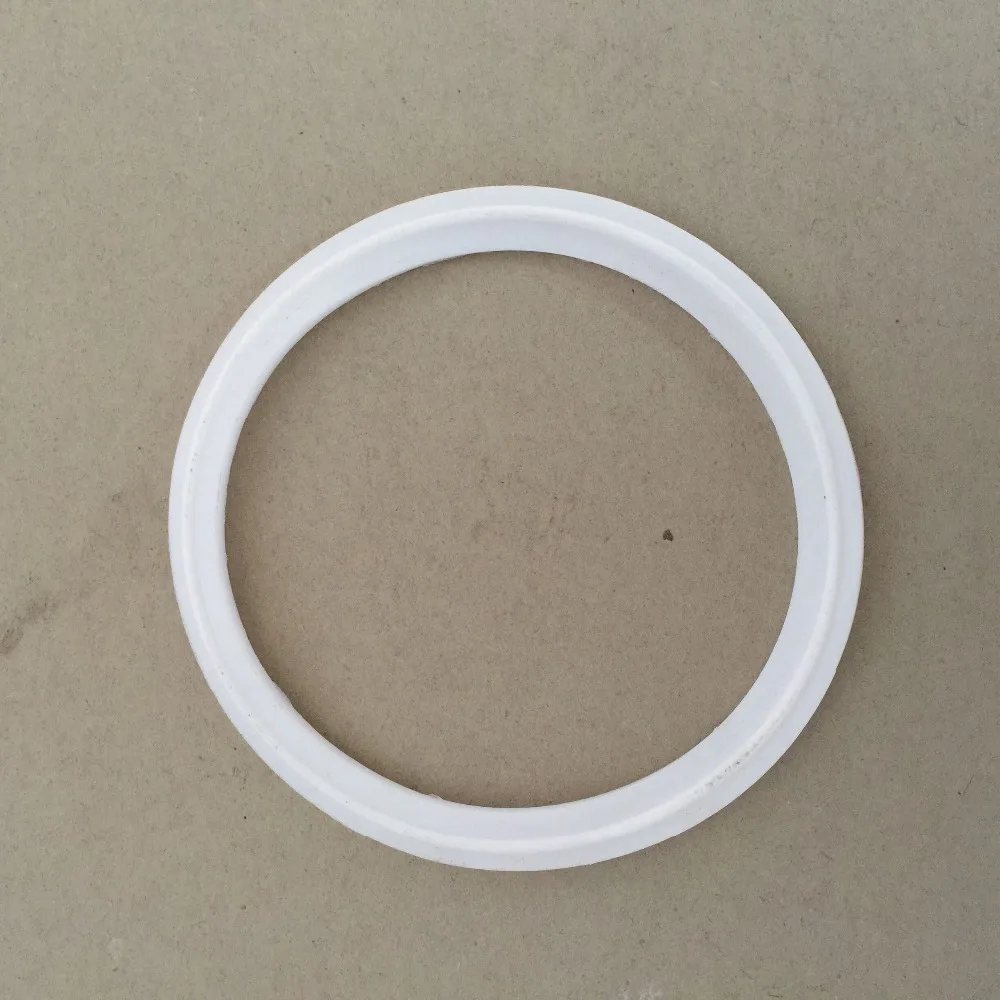 

1)4" 5" 6" 8.6" 12" 102/108/114/159/219/305-119/130/183/319mm Tri Clamp PTFE Gasket White Sanitary pipe fittings ferrules