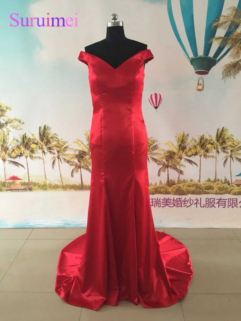 Новинка настоящая фотография элегантный v образным вырезом Русалка Длинные