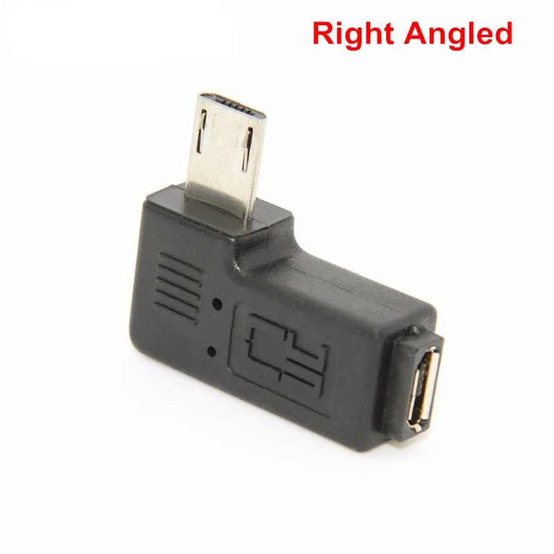 9 мм Длинный разъем 90 градусов правый и левый Угловой Micro USB 2 0 5Pin штекер к гнезду M