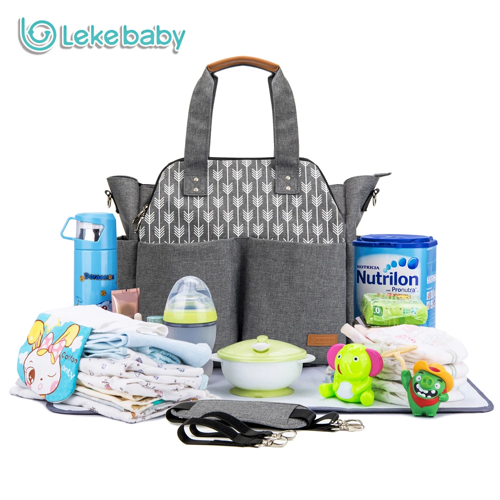 Сумка для подгузников Lekebaby многофункциональная вместительная сумка детских