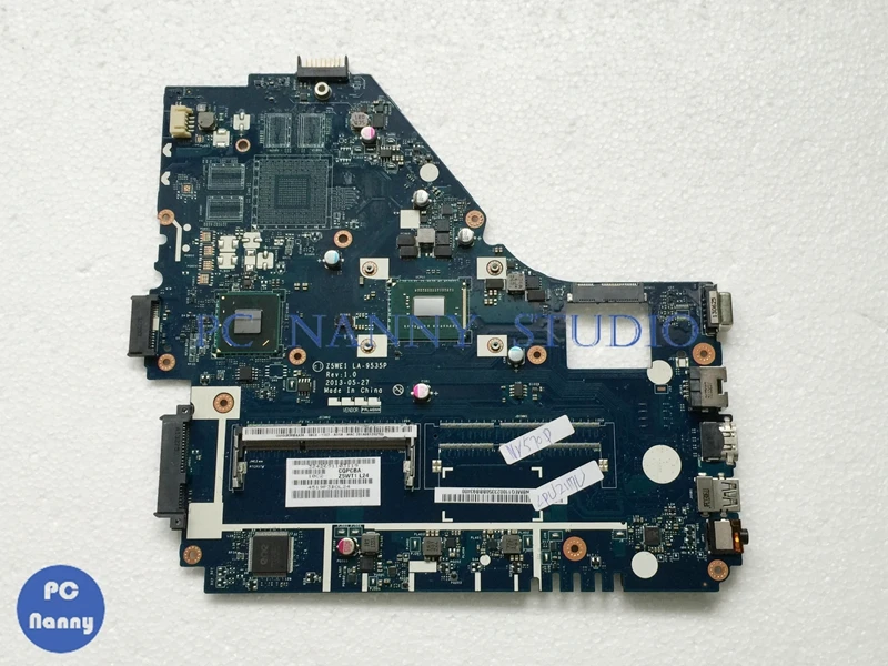 Материнская плата PCNANNY Z5WE1 для ноутбука Acer aspire материнская LA-9535P HM70 2117U-CPU DDR3 NB. Meq11002