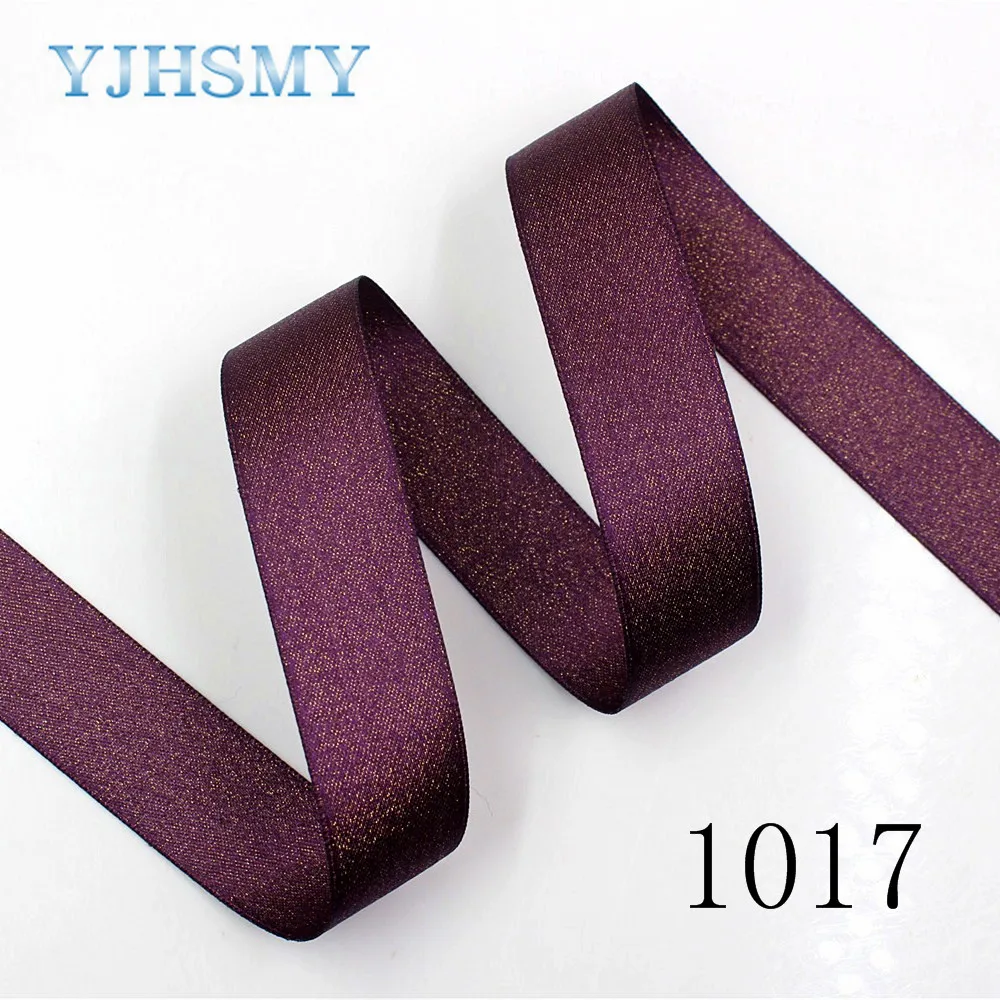 Двусторонняя Золотая лента YJHSMY 1712292 25 мм 10 ярдов Термотрансферная печатная
