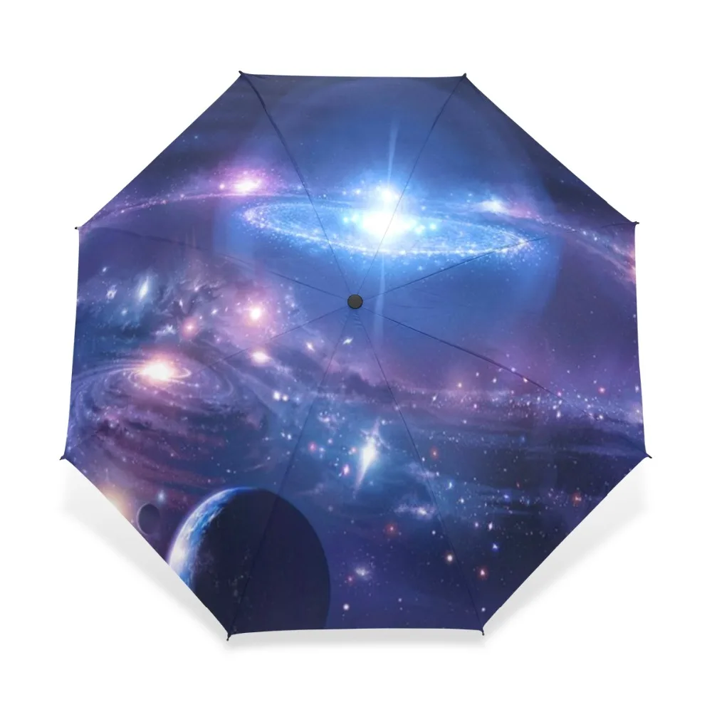 Новый подарок Космический зонтик Галактики Nebula Cloud на заказ складной для
