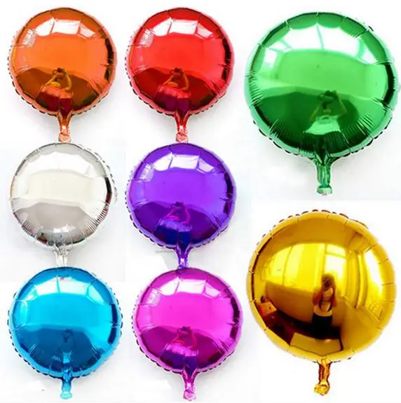 18 inch Foil Balloon Party Inflatable Balls Silver Wedding Decoration Happy Birthday Inflatable Toys Air Balloons