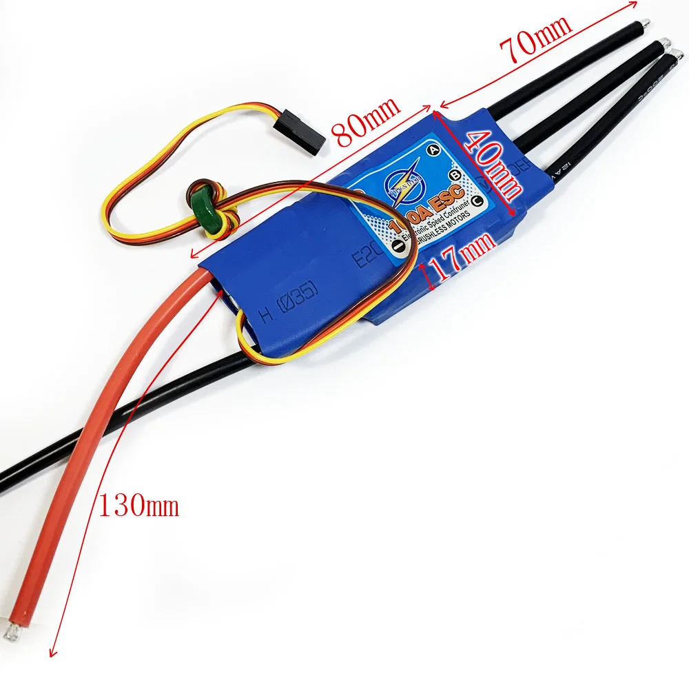 BJT 100A ESC 5A/5V BEC 2 6S lipo батарея бесщеточный мотор с внешним ротором для