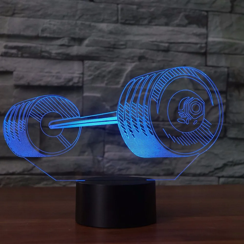 Ночник светодиодный 3d светильник в форме штанги 7 цветов|sleep light|night lightnight light usb |