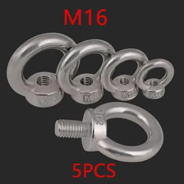 

5PCS/Lot M16 304 Stainless Steel Lifting Eye Nut Ring Nut