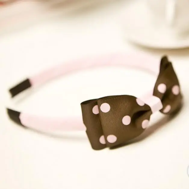 Бесплатная доставка оптовая продажа 150 шт. ленточных бантов Детские обручи для