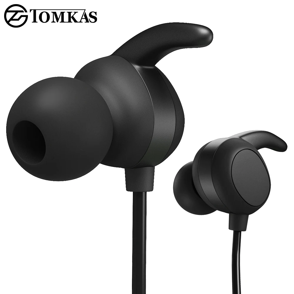 TOMKAS Беспроводной Bluetooth наушники гарнитуры спортивные для телефона iPhone с