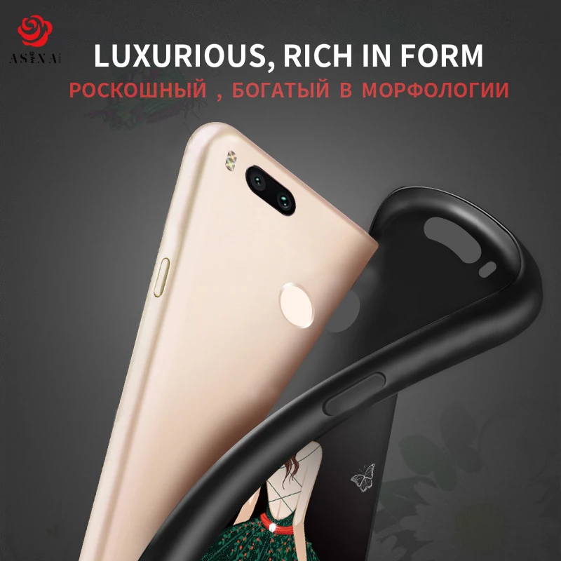 TOO Ultra Thin Case For Xiaomi Mi A1 Silicone Patterned Rear Cover A2 6X Luxury Original Funda |