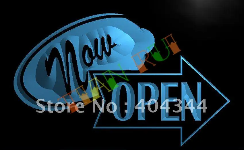 

LB258- NOW OPEN Display Bar Pub NR LED Neon Light Sign