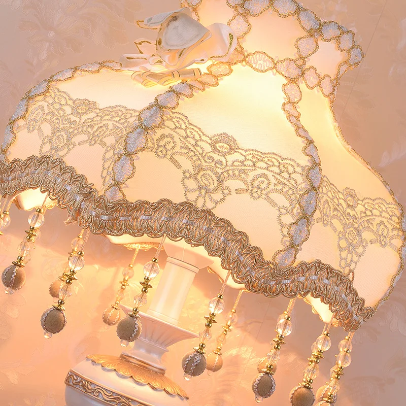 Полимерная настольная лампа в стиле тюльпад для спальни европейская