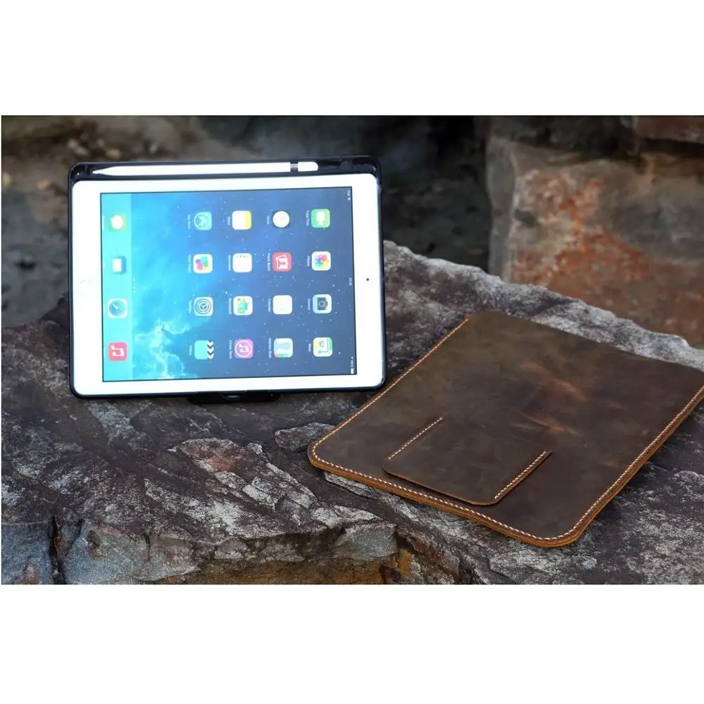 Чехол подставка из потертой кожи для нового iPad 9 7/iPad Pro 7 10 5 с держателем