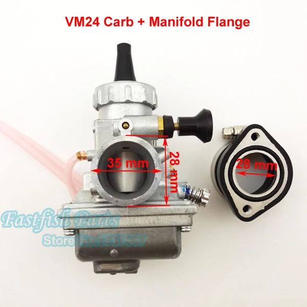 Карбюратор VM24 Carb Mikuni 28 мм и фланец коллектора ДЛЯ CRF KLX TTR XR мотоцикла |