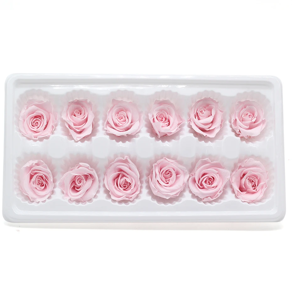 Настоящая Роза Eternelle Doos Natuurlijke Bewaard Bloem Rose 3-4 см Onsterfelijke Rose Valentijnsdag Gift Fleur Eternelle - Цвет: 044
