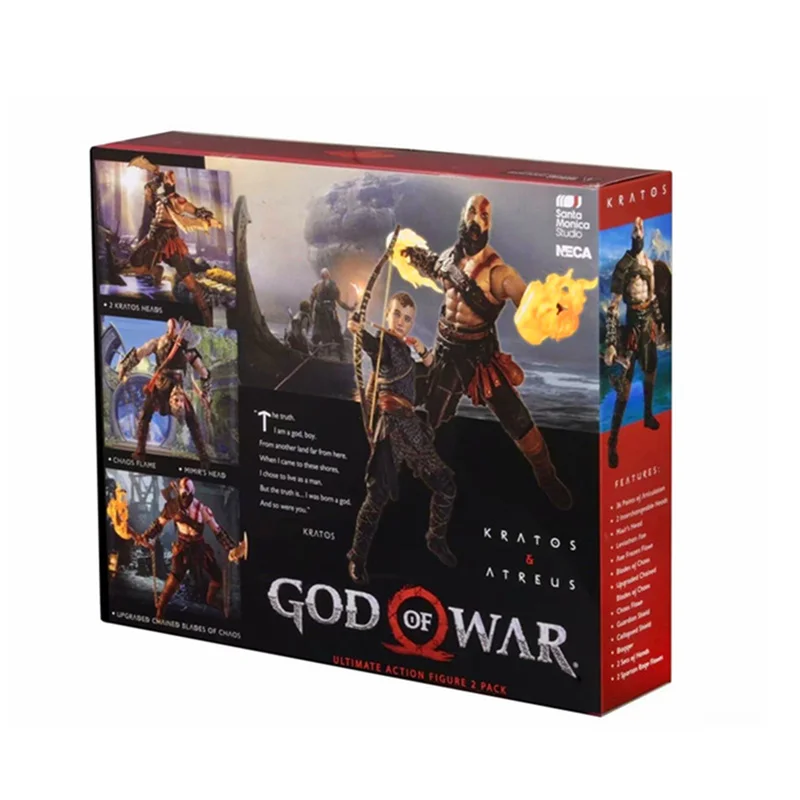 18 см NECA God of War 4 отец и сын Ver Kratos Atreus фигурка куклы игрушки ПВХ Коллекционная