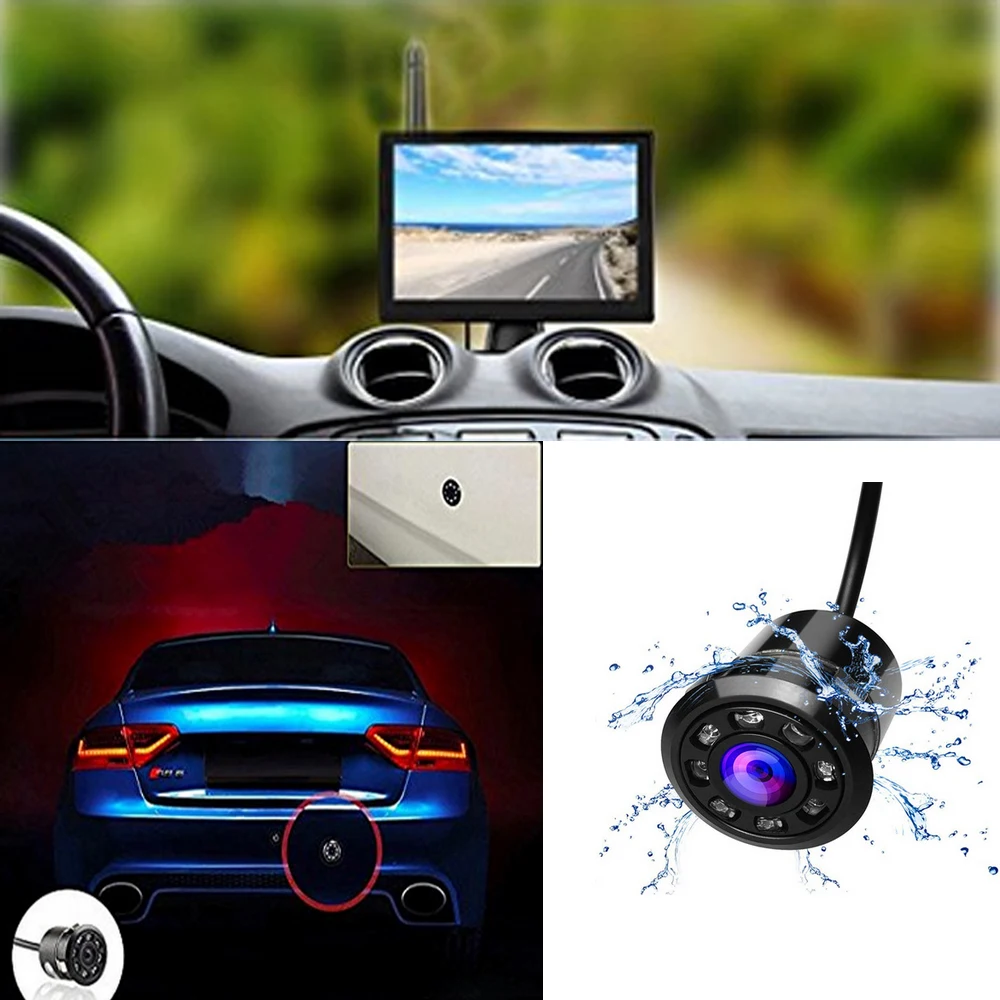 Podofo беспроводной 5 &quotTFT цветной автомобильный монитор заднего вида В Dash дисплей +