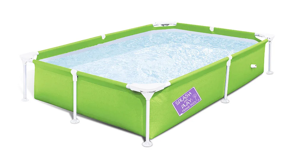

Summer 2.2*1.5*0.43m portable folding children's rectangular bracket pool tube rack pool swimming pool