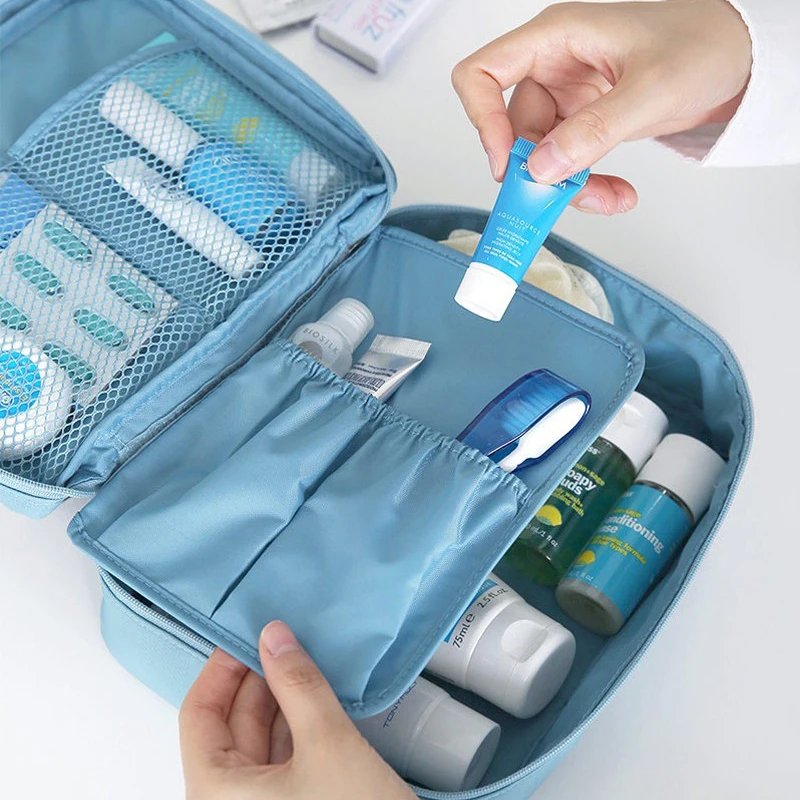 Большая Дорожная Складная косметичка для женщин Оксфорд косметички