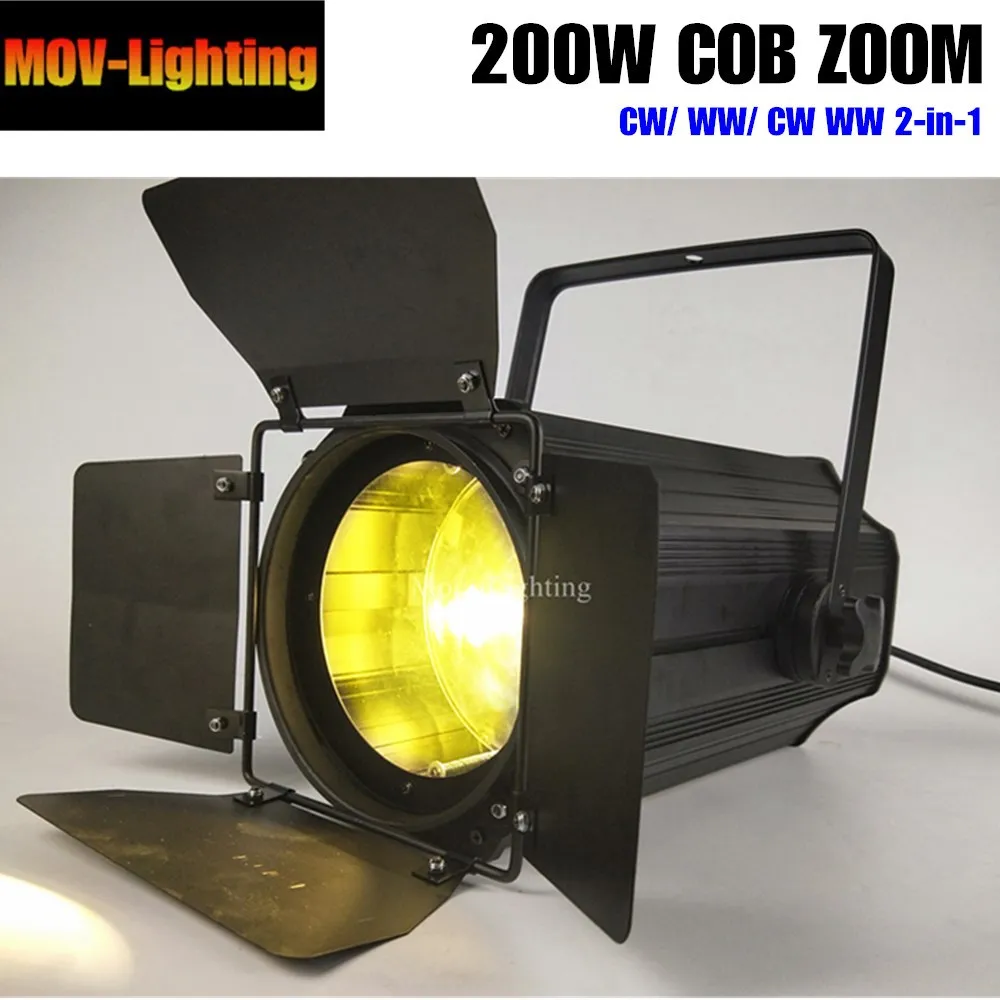 2 шт. точесветильник светильник COB LED 200w Zoom 5 50 градусов Studio светодиодный Par|Эффект
