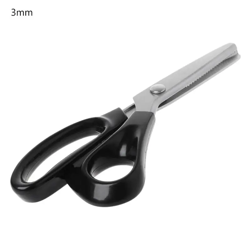 3mm 23,5 см Зиг заг швейная резка портновские ножницы Pinking Scissor Leather Craft - Цвет: 3mm