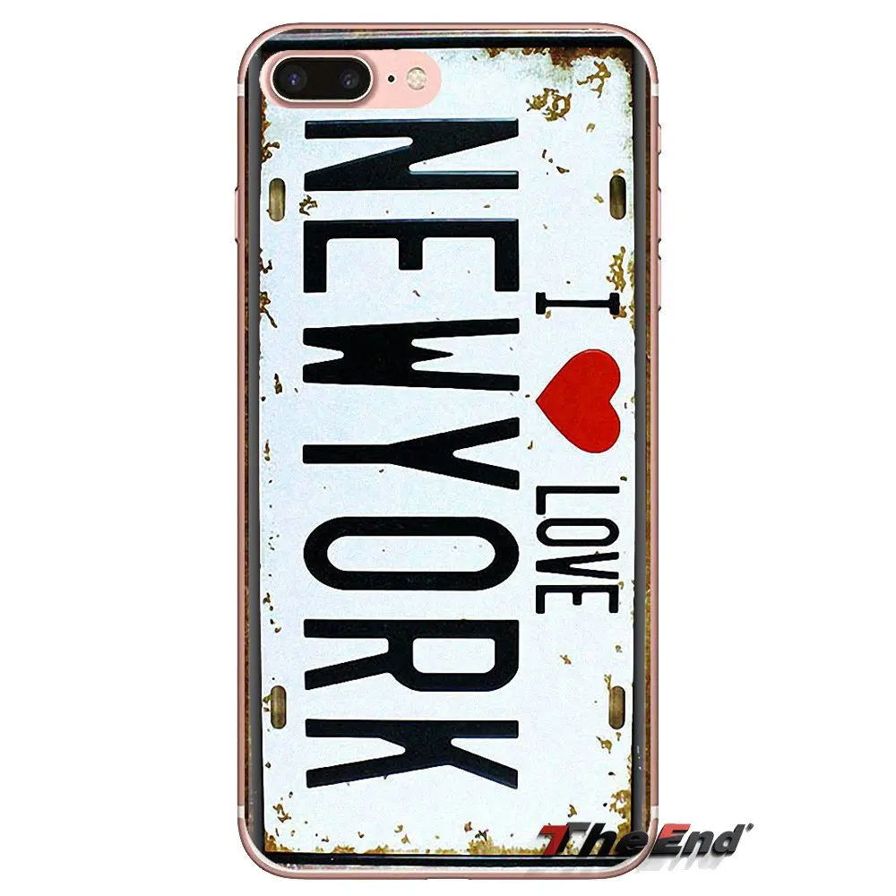 Мягкий силиконовый чехол для Sony Xperia Z Z1 Z2 Z3 Z5 compact M2 M4 M5 C4 E3 T3 XA Huawei Mate 7 8 Y3II I Heart NY City New