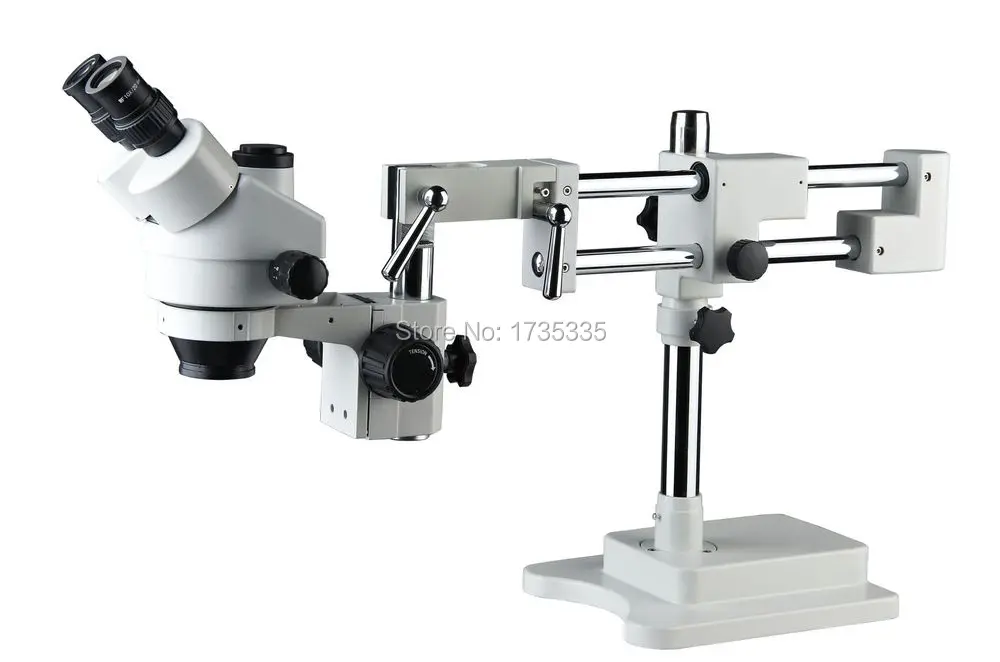 Микроскоп world SZM 45T STL2 7X 45X Тринокулярный стереомикроскоп с двойной стрелой|stereo zoom