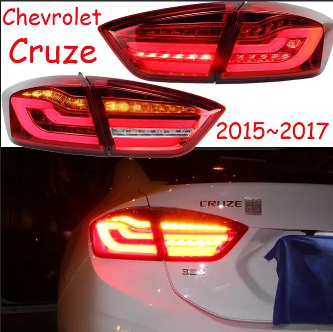2015 to 2017year Видео Автомобильные задние фары для задний фонарь Chevrolet Cruze~ /2009 2013LED Cruze задний фонарь DRL+ тормоз парк поворота - Цвет: 2015 to 2017year
