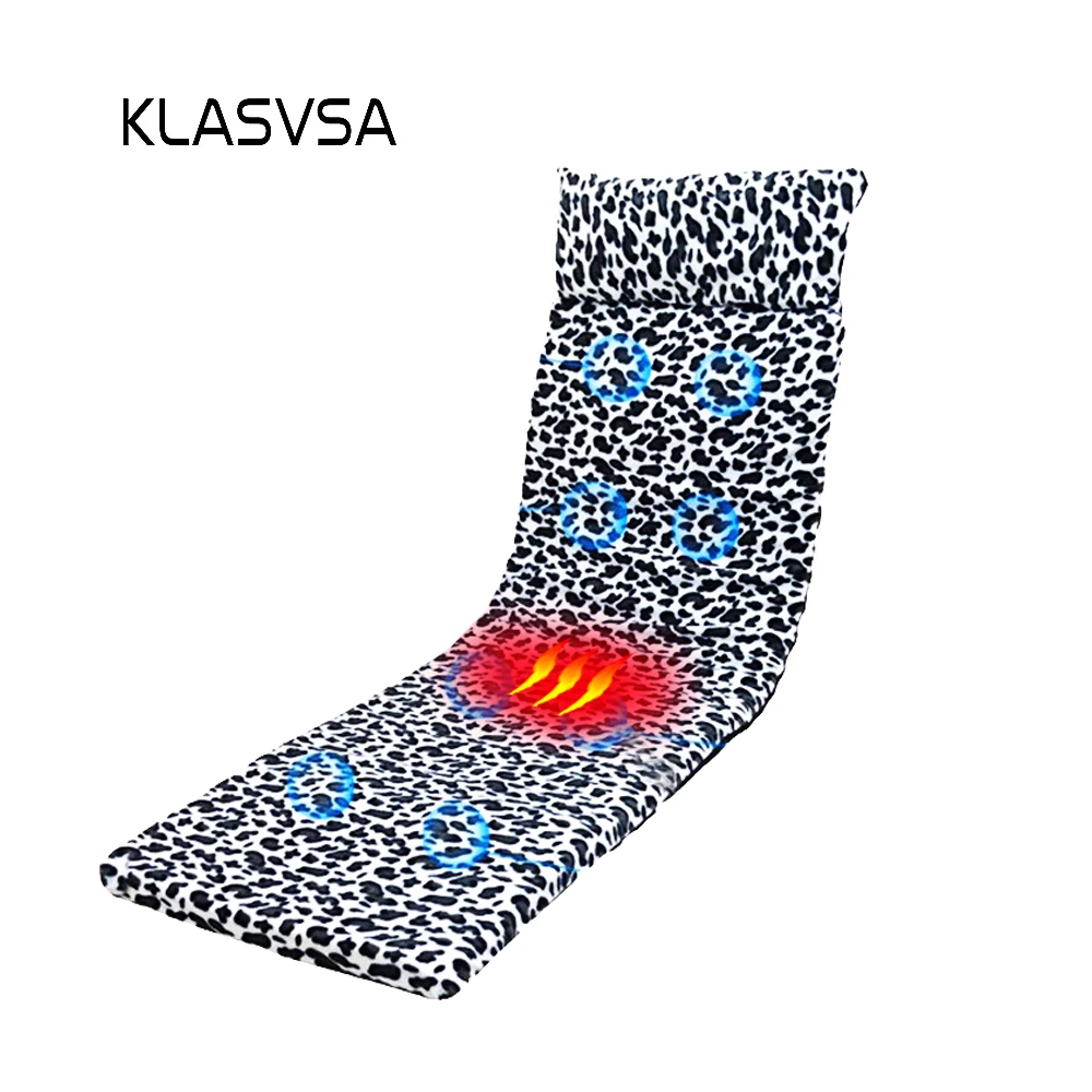 Klasvsa электронный отопление вибратор массажный матрас головы Средства ухода за кожей шеи Массаж спины кровать терапии Подушки релаксации Здоровье и гигиена vibrador