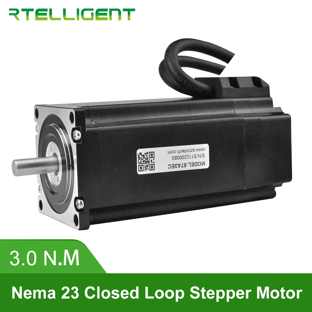 rtelligent-servo com codificador nema 23 57a3ec n. m 4.focal fases hybird cnc loop fechado fácil servomotor Motor de passo