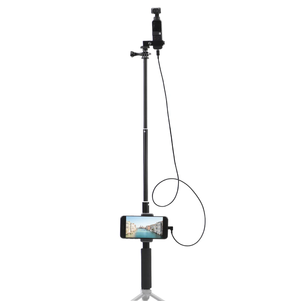 Селфи-палка для DJI OSMO Карманный ручной карданный стабилизатор кабель для тип-c IOS Android телефон клип модуль удлинитель