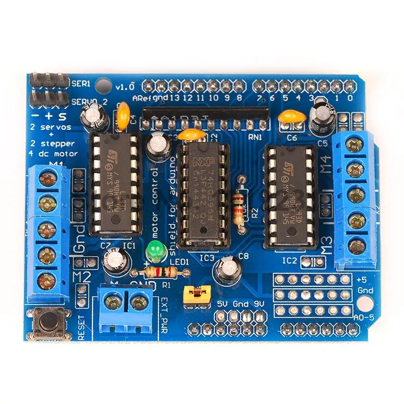 L293D управления двигателем щит Мотор привода Плата расширения для Arduino двигатель |