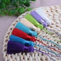 mibrow 2pcslot 50mm mixed cotton silk tassels earrings charm pendant satin tassels for diy jewelry making findings materials