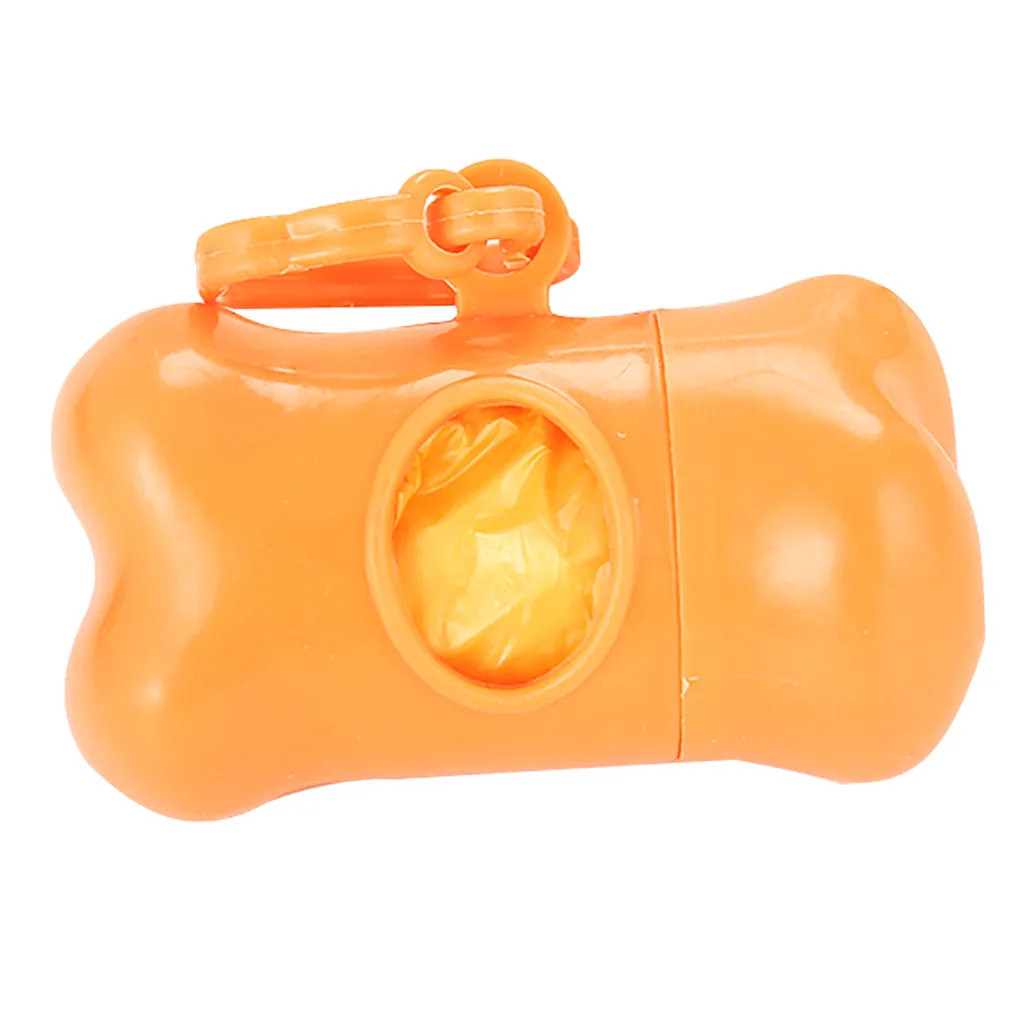 Pet Poop мешок набор для мусора держатель переноски ПЭТ форма кость собаки диспенсер