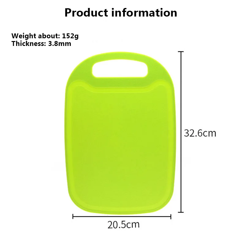 Chopping Blocks cutting board Green household non-slip leak-proof juice mini cut fruit kitchen tools |