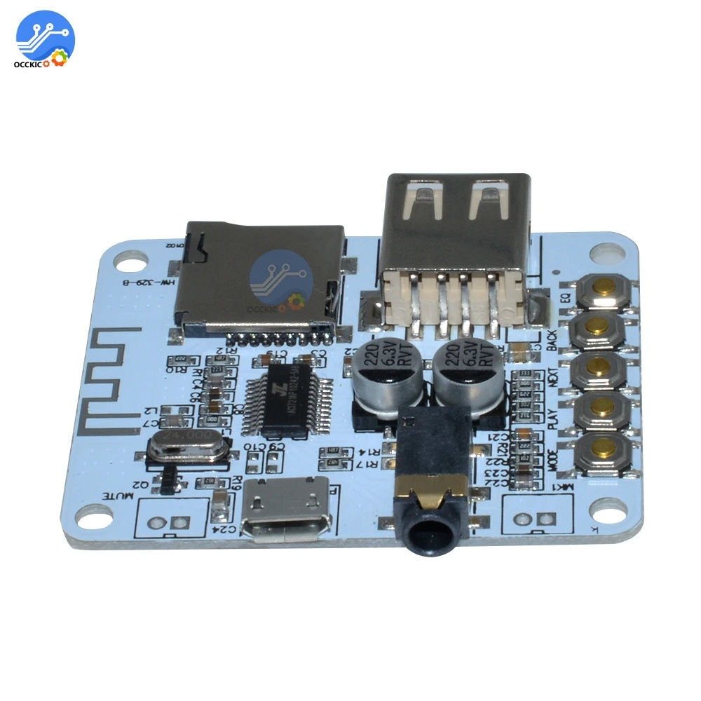 USB Bluetooth плата аудиоресивера слот для TF карты MP3 аудио декодер плеер 5 в