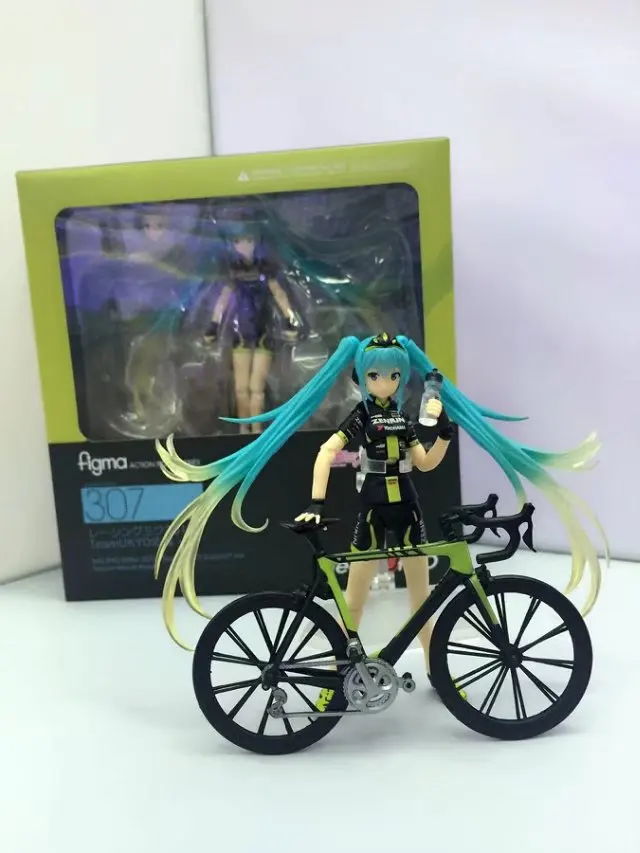 Figma 307 Hatsune Miku гоночный велосипед teamuyo поддержка Ver. Подвижная фигурка игрушки 14 см