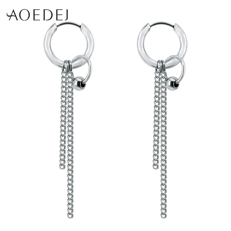 AOEDEJ 2 шт. корейские серьги-кольца ювелирные изделия в стиле хип-хоп для мальчиков