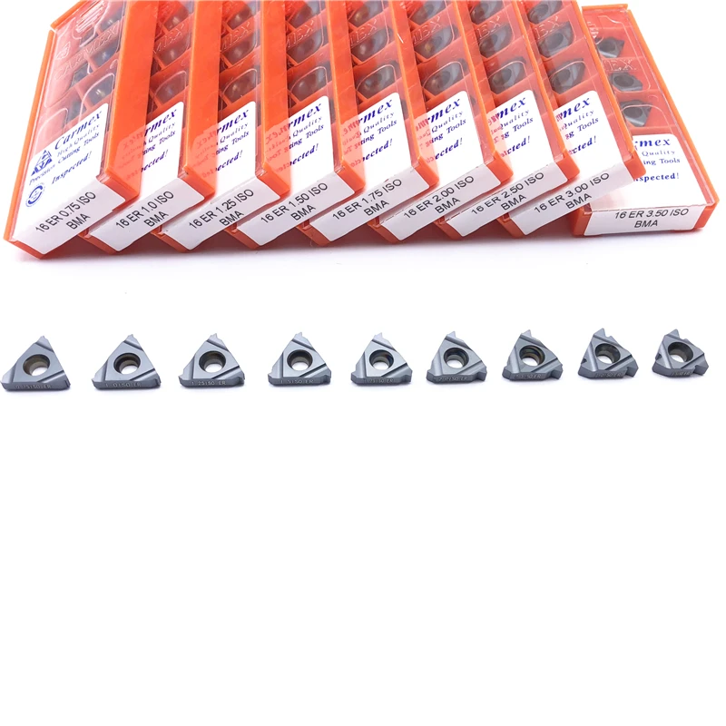 10 шт. Carmex 11IR 11ER 0 5 75 1 25 ISO токарный станок с ЧПУ резьбовые вставки токарные