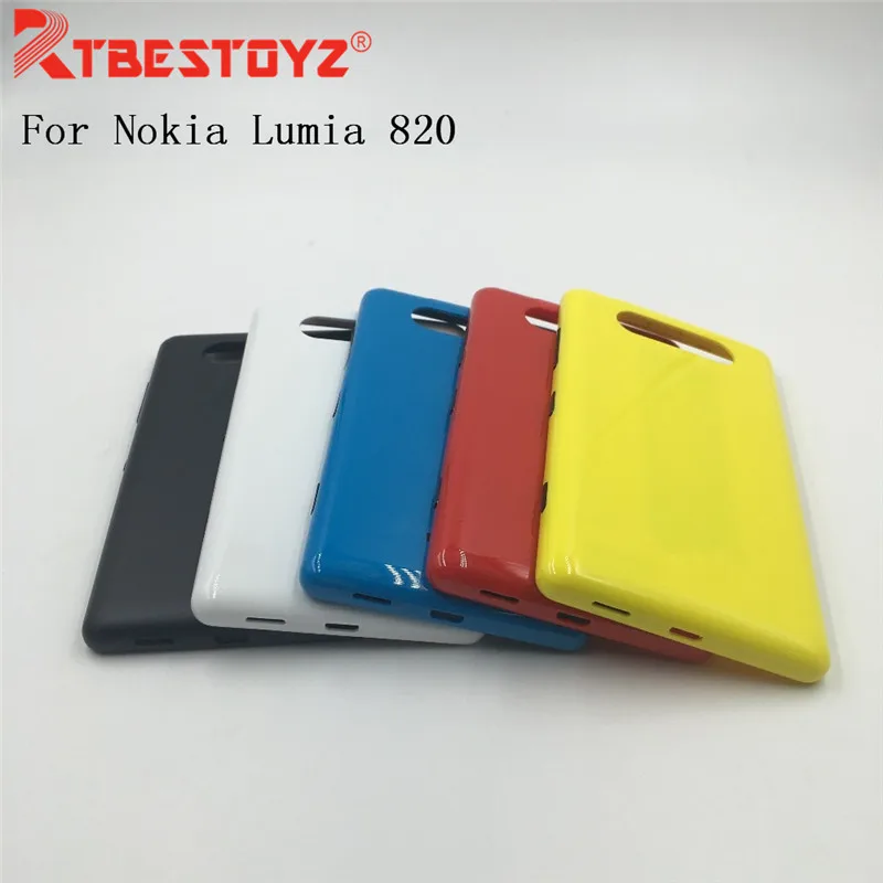 

RTBESTOYZ корпус для Nokia Lumia 820 оригинальная задняя крышка корпус аккумулятора для Nokia 820 с боковой кнопкой