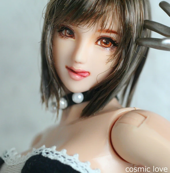 Estartek под заказ KE053 1/6 голова Obitsu Leok лизание губ выражение головы Лепка для 12 &quotPhicen