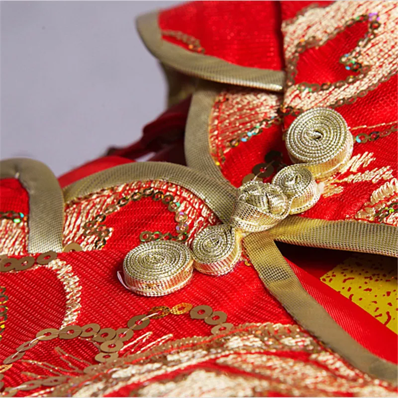 Красный Для женщин винтажные Cheongsam Сексуальная Qipao кружева рыбий хвост длинное