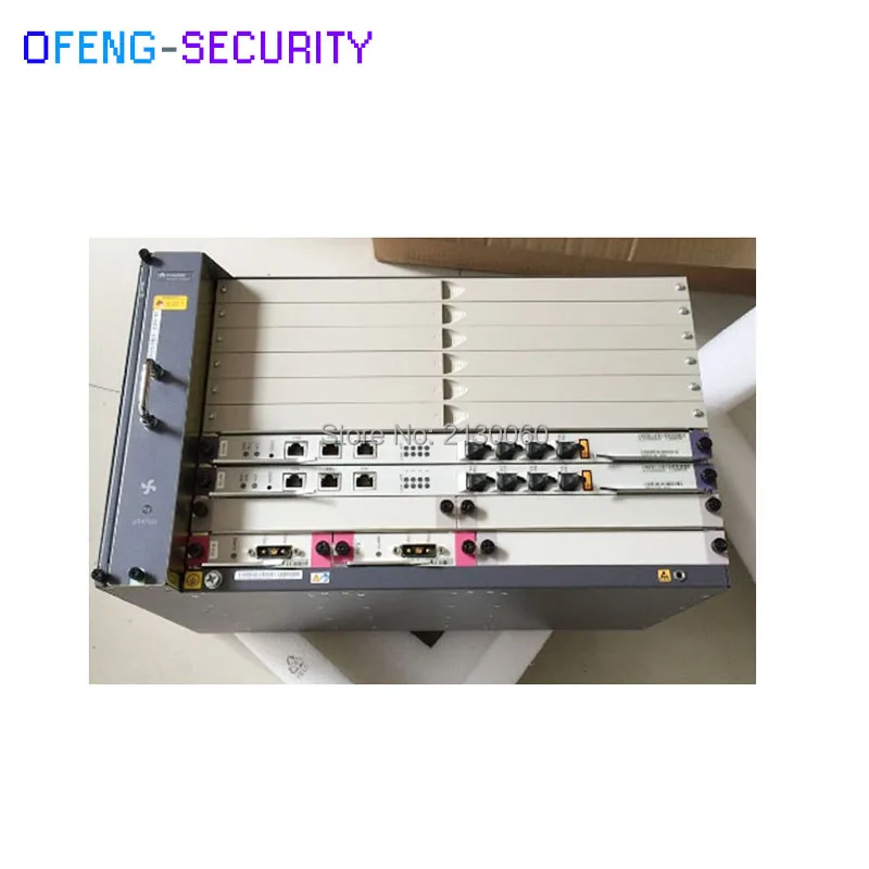 Fibra olt Huawei GPON MA5683T Оборудование для оптоволокна с шасси + вентилятор 2 * scun gicf PRTE X2CS