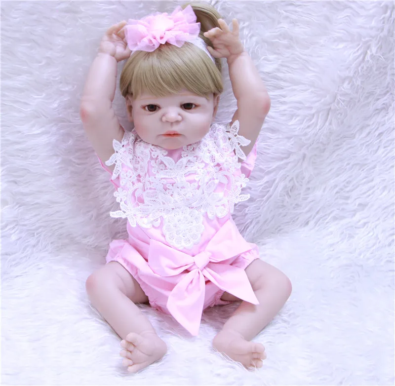 Кукла реборн силиконовая 55 см с силиконовым корпусом|reborn 55cm|doll rebornboneca reborn |